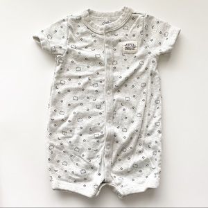 Carter’s Light Gray Snuggle Bear Romper